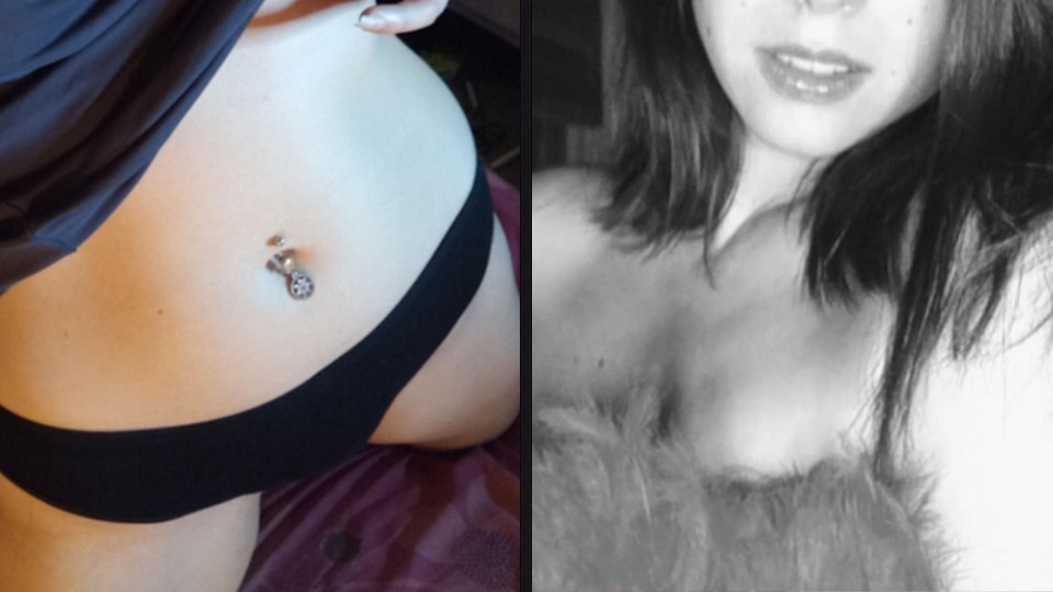 Une bouche pulpeuse et un minou humide